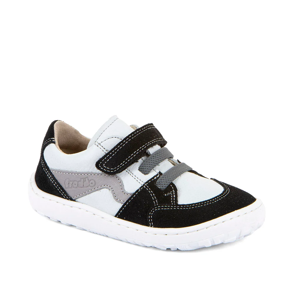 Froddo Barefoot Sapatilha Elásticos (White/Black) Kid