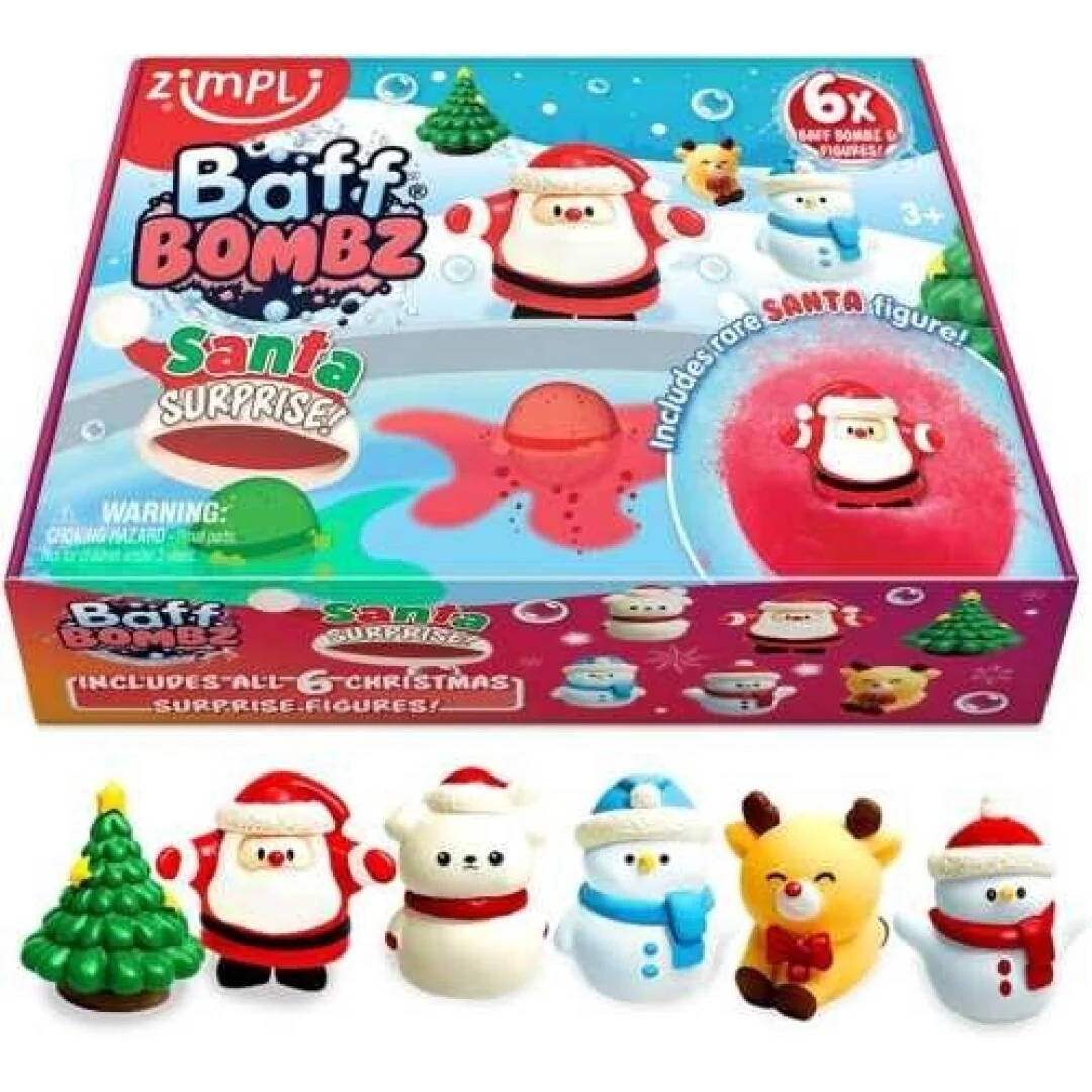 ZIMPLIKIDS Pack 6 Bombas de banho Pai Natal - Image 2